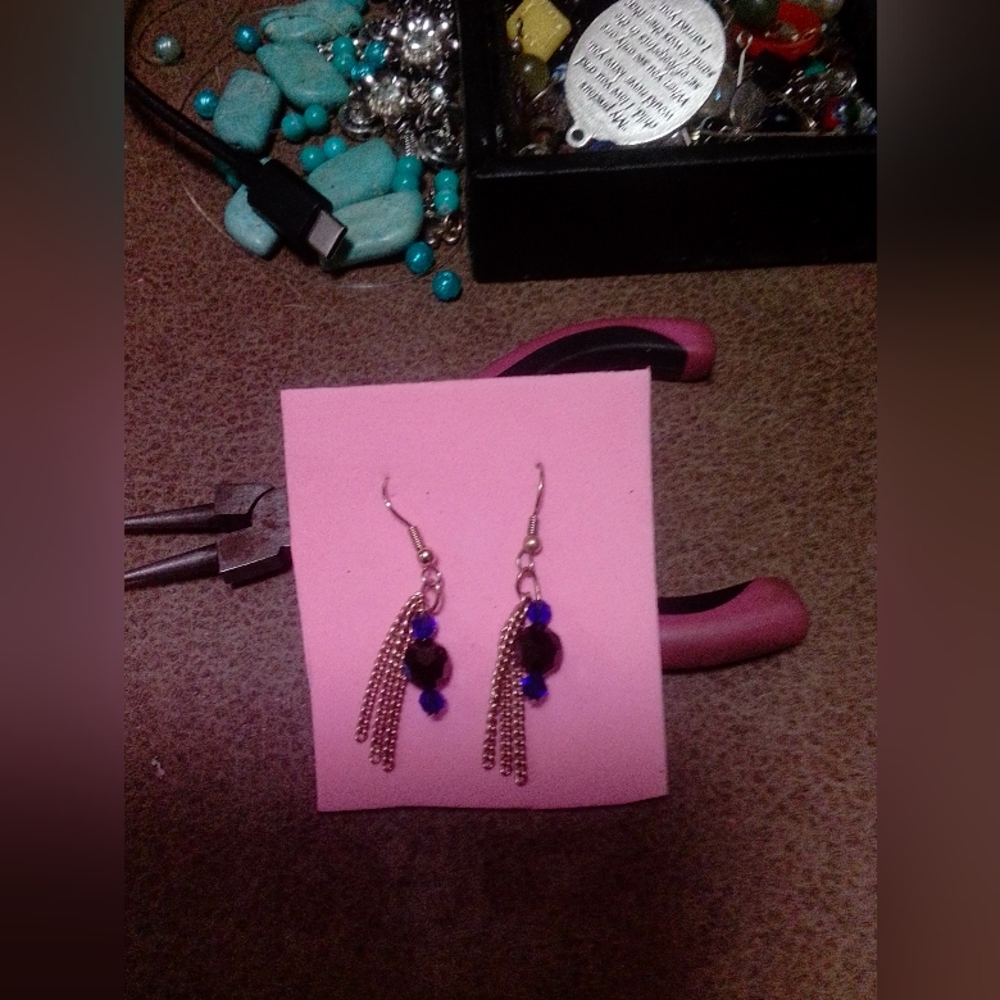 Home-made earrings